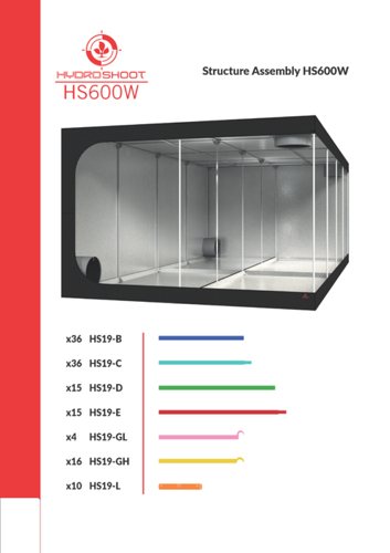 Hydro Shoot 240W (240x120x200cm)