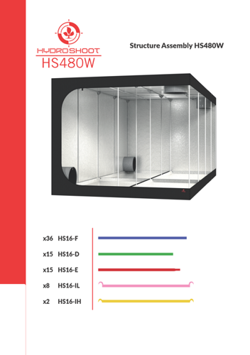 Hydro Shoot 240W (240x120x200cm)