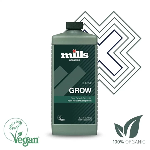 Mills Organics Grow - przyspiesza wzrost roślin