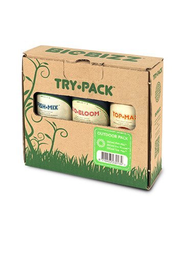 TRY-PACK OUTDOOR BIOBIZZ , ZESTAW BOOSTERÓW I NAWOZÓW 3x250ml