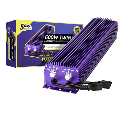 Zasilacz Lumatek TWIN 2x600W  - OBSŁUGA DWÓCH LAMP !!!