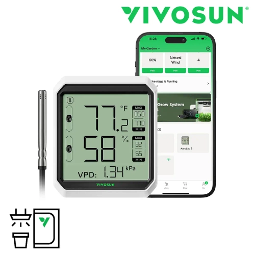 Vivosun termometr-higrometr, VPD, Bluetooth