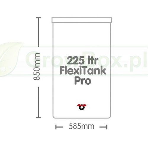 Flexi Tank PRO 225L Zbiornik z kranikiem na wodę Ø 58,5cm / h85cm