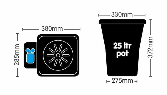 AutoPot  1Pot XL - 12 donic 25L + Zbiornik Flexi Tank 225L