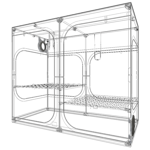 Dark Room 240W 237x120xh200cm DF / namiot do uprawy roślin