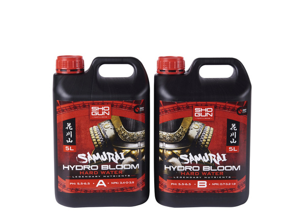 Shogun Samurai Hydro Bloom woda twarda - odżywka mineralna dla roślin uprawianych w systemach hydroponicznych